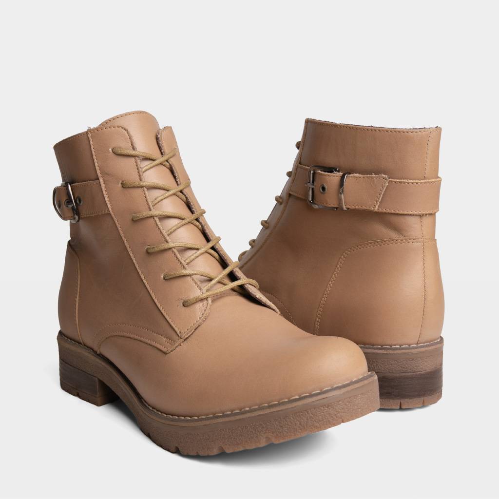 BOTINES CASUALES TOP MODEL MUJERES TMO-BK0040 CUERO - 5