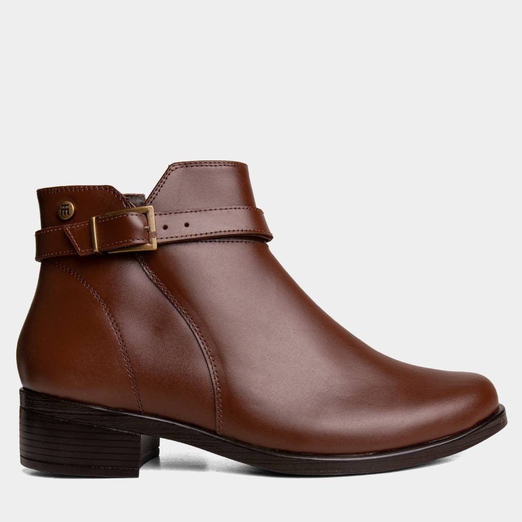 BOTINES CASUALES TOP MODEL MUJERES TMO-BK0025 CUERO - 1