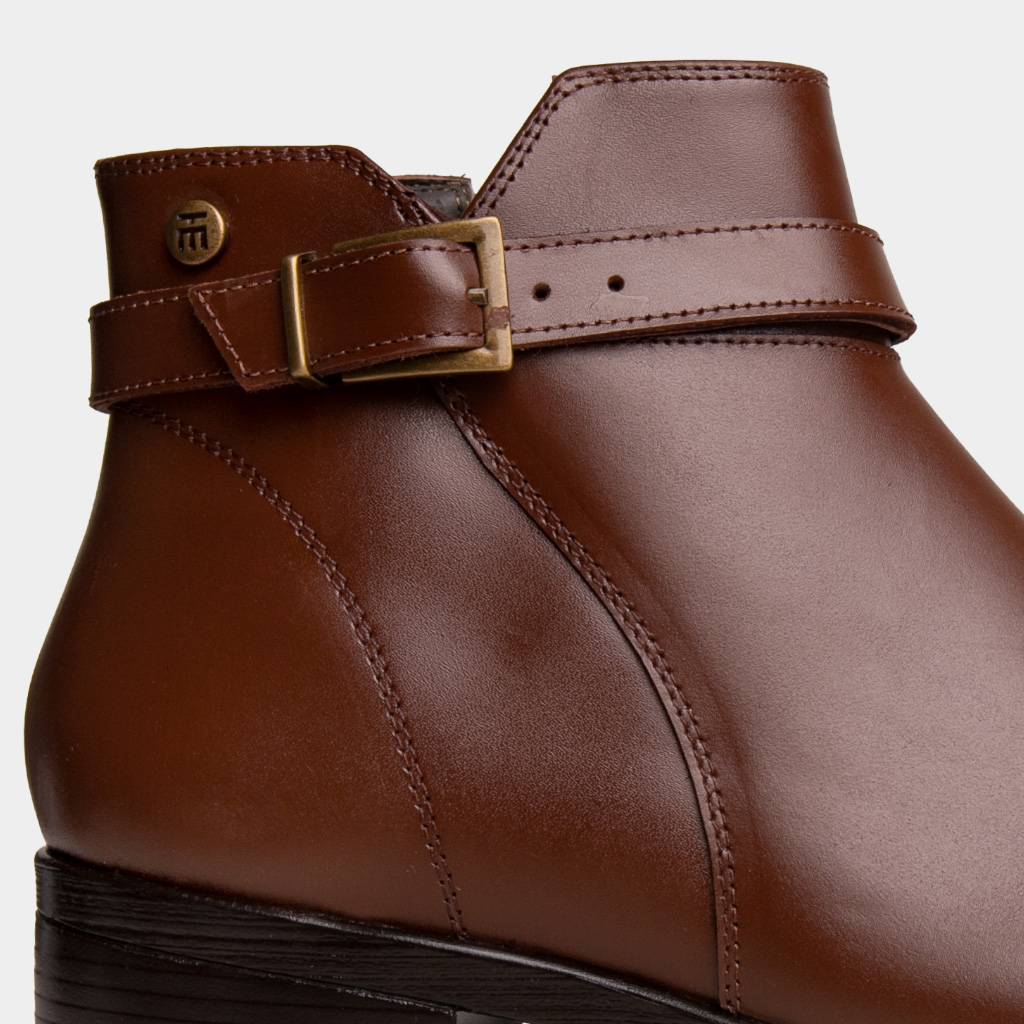 BOTINES CASUALES TOP MODEL MUJERES TMO-BK0025 CUERO - 4