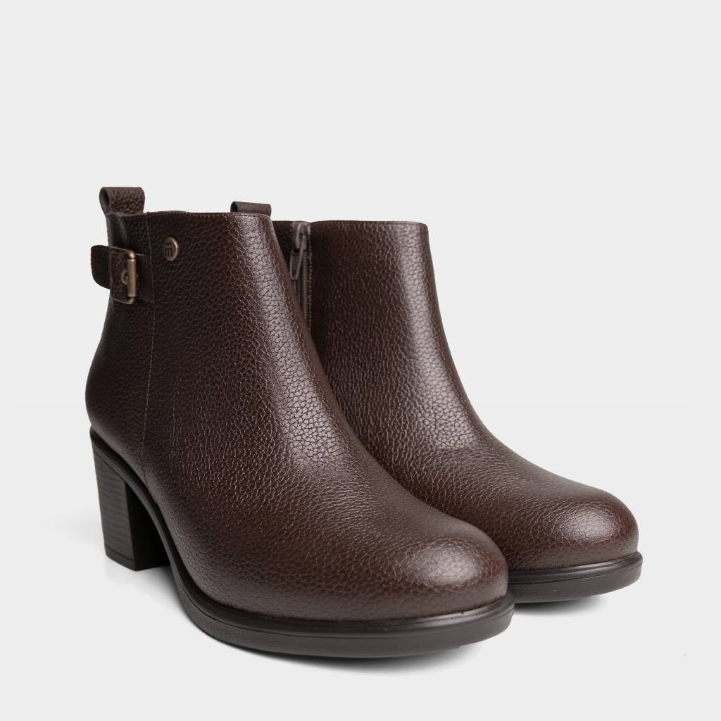 BOTINES CASUALES TOP MODEL MUJERES TMO-IC0021 CUERO - 2