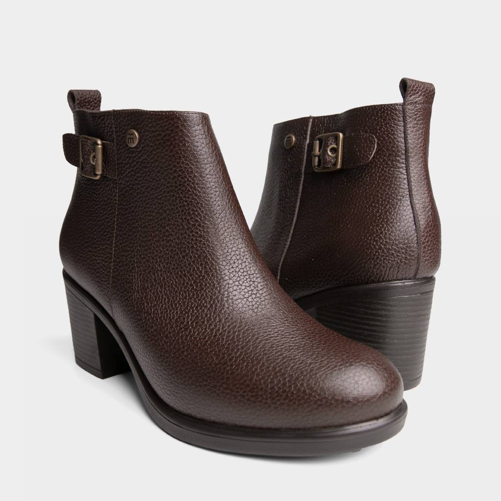 BOTINES CASUALES TOP MODEL MUJERES TMO-IC0021 CUERO - 5