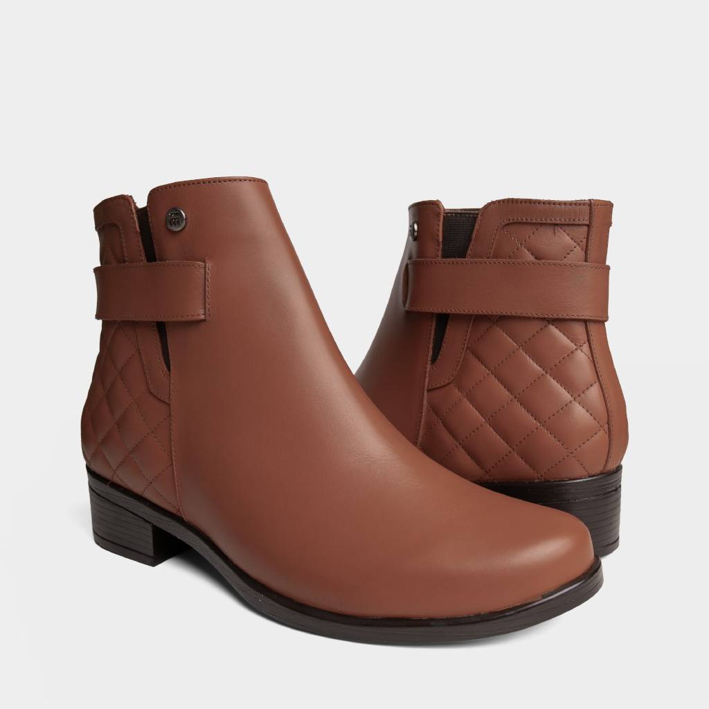BOTINES MUJER TOP MODEL TMO-BK0030 CUERO - 4