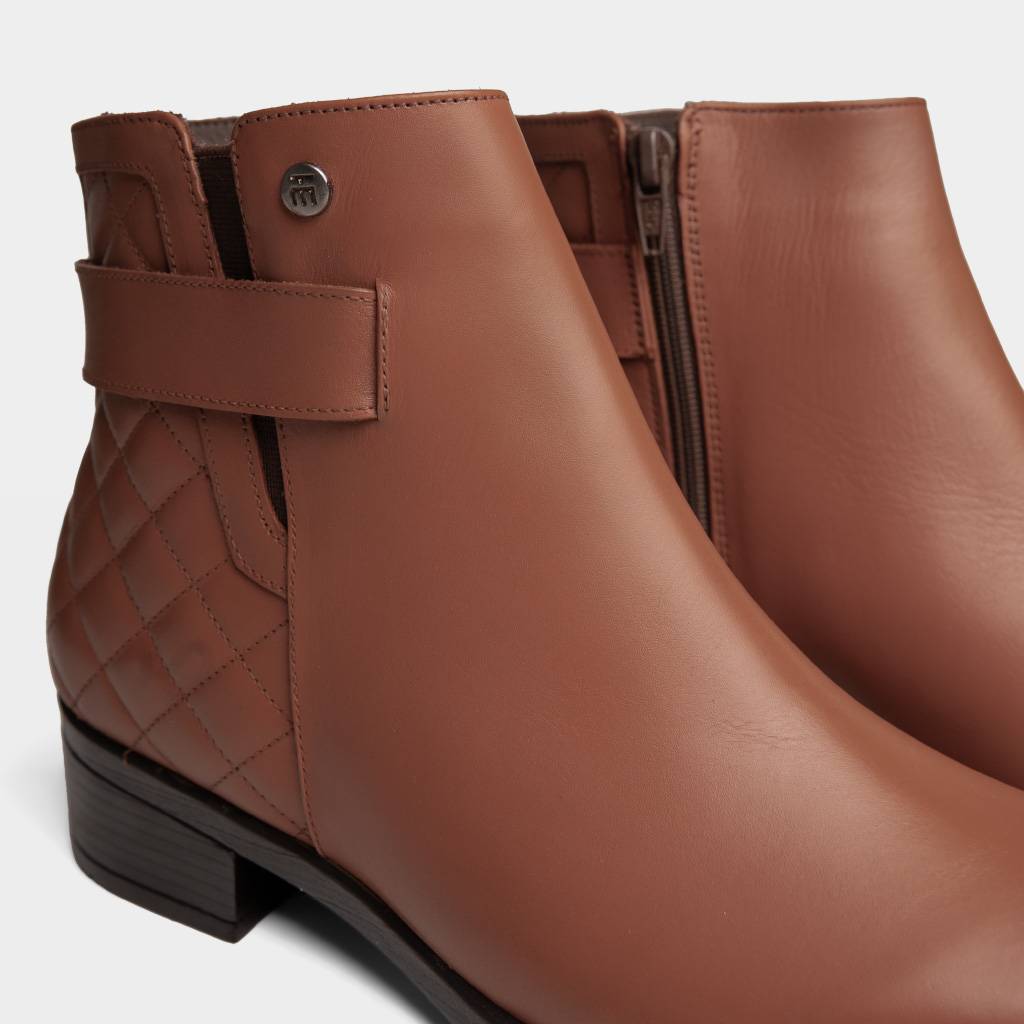 BOTINES MUJER TOP MODEL TMO-BK0030 CUERO - 6