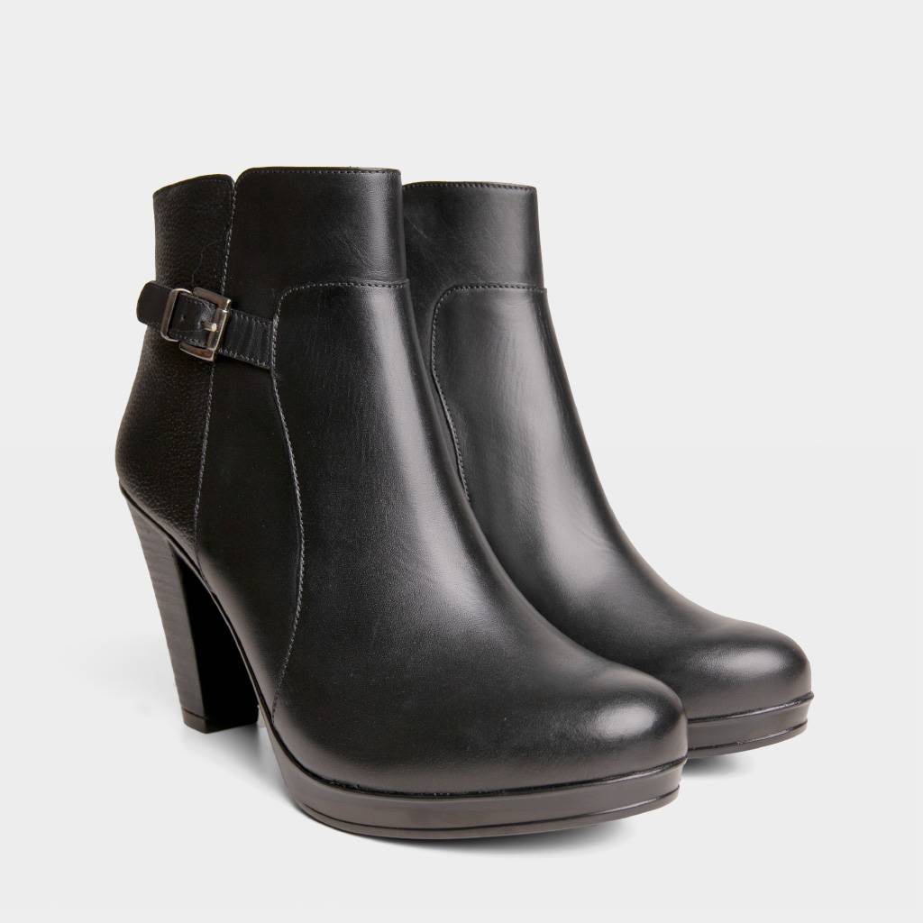 BOTINES CASUALES TOP MODEL MUJERES TMO-BK0026 CUERO - 2