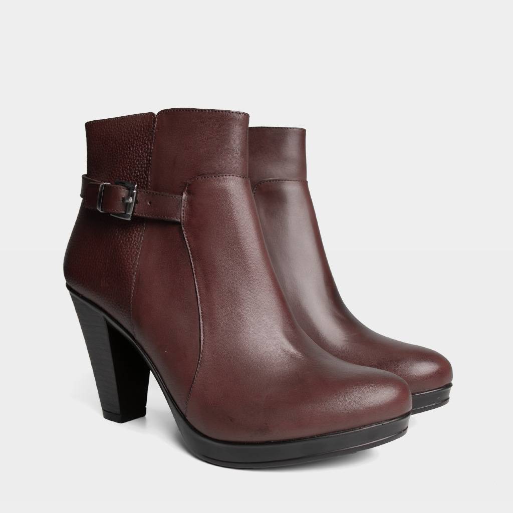 BOTINES MUJER TOP MODEL TMO-BK0026 CUERO - 2