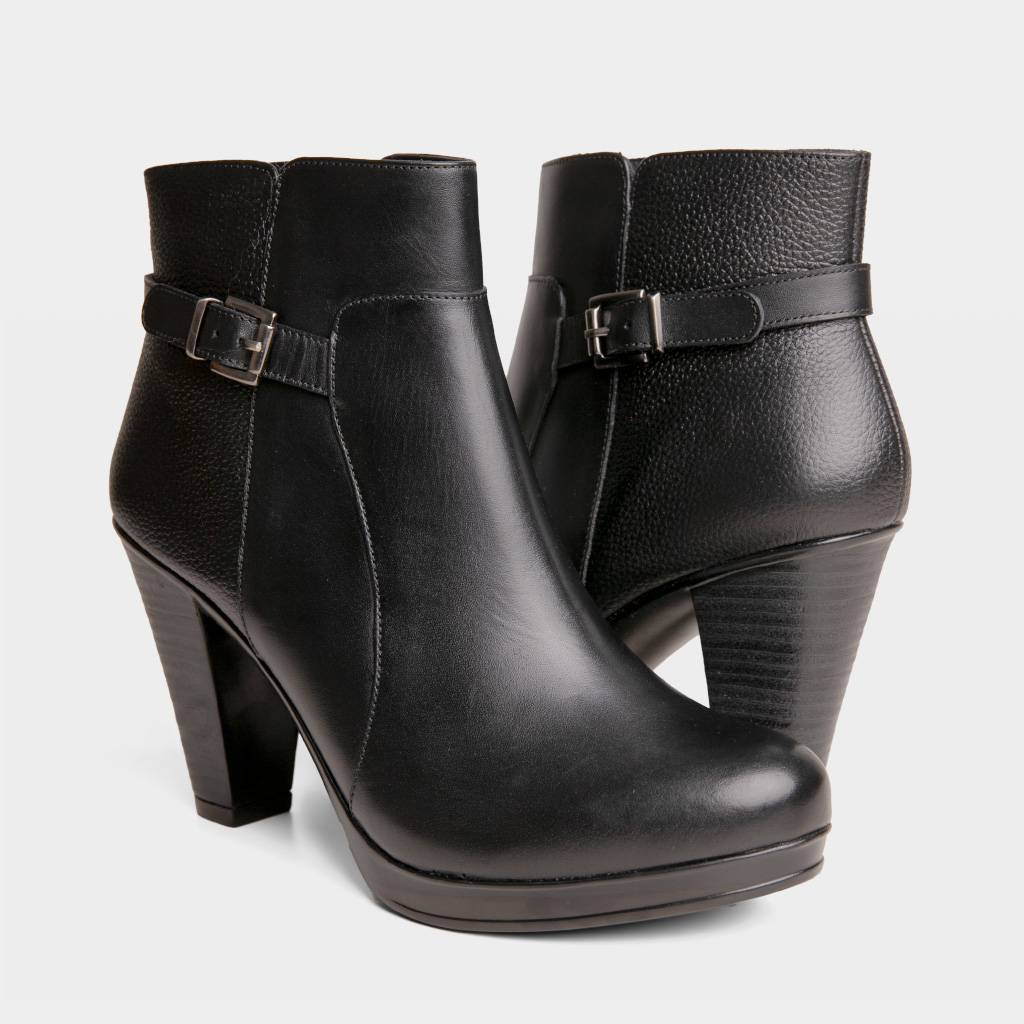 BOTINES CASUALES TOP MODEL MUJERES TMO-BK0026 CUERO - 5