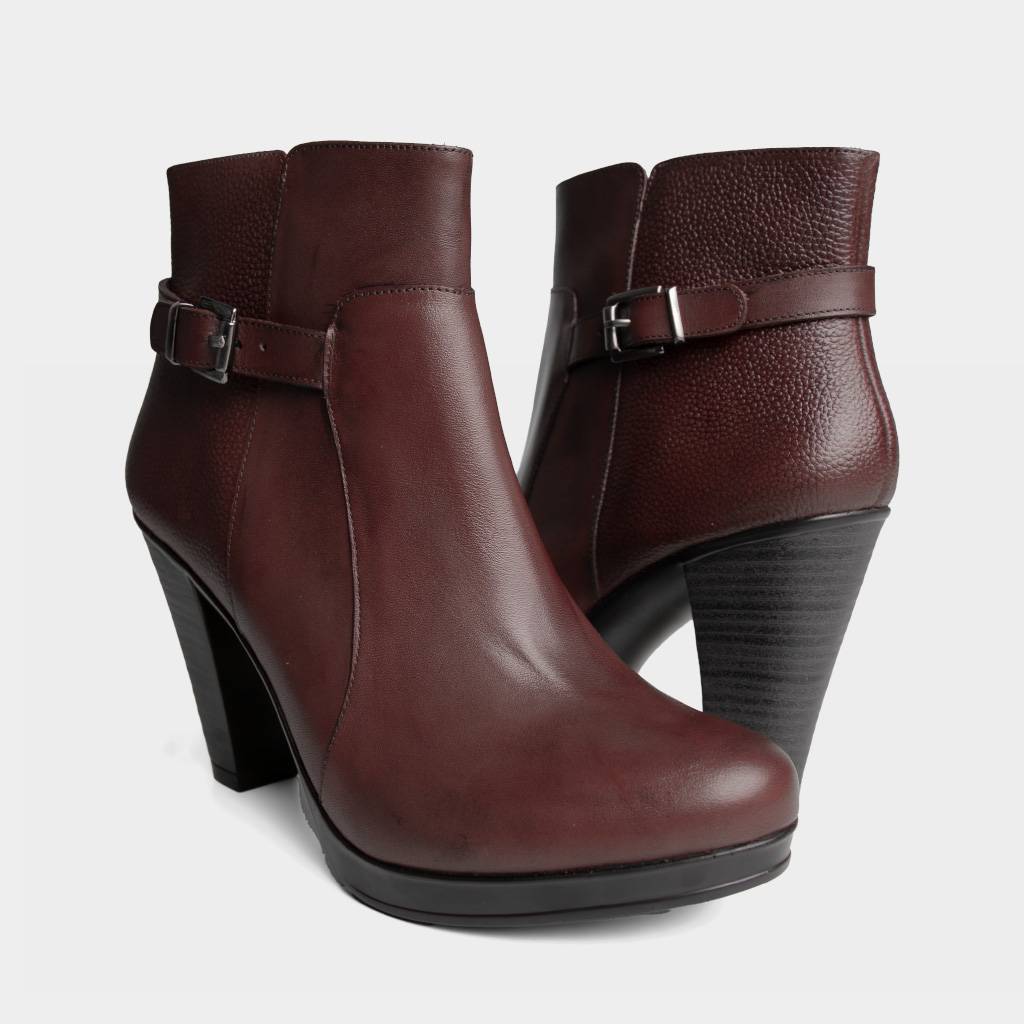 BOTINES MUJER TOP MODEL TMO-BK0026 CUERO - 5