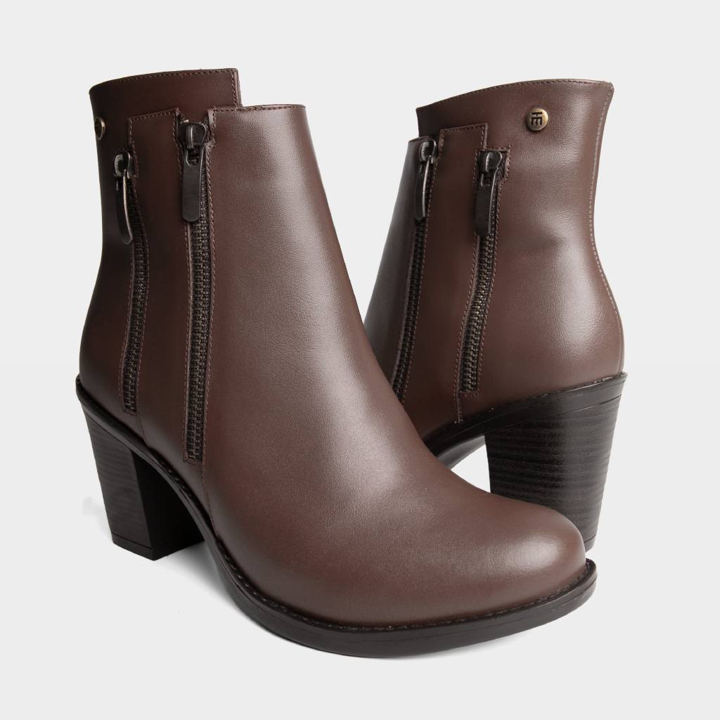 BOTINES MUJER TOP MODEL TMO-BK0041 CUERO - 5