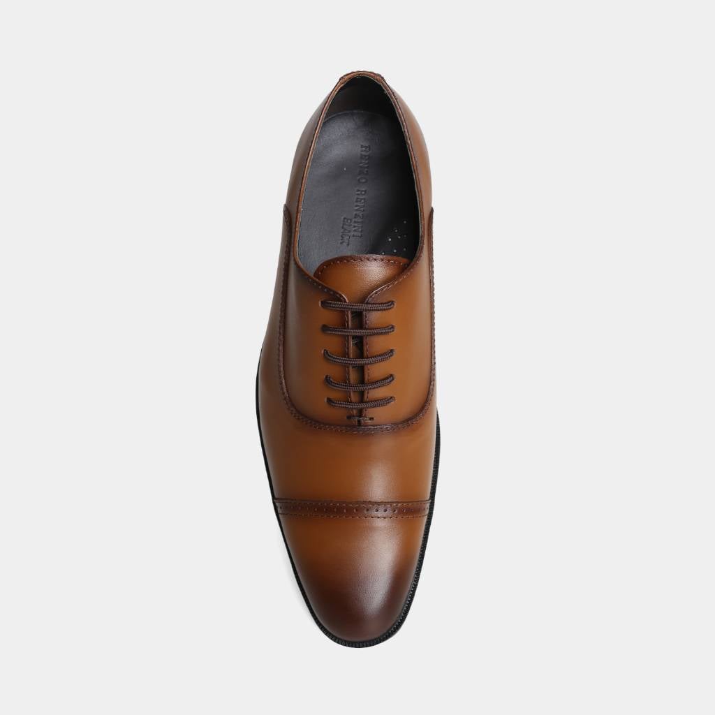 ZAPATOS DE VESTIR RENZO RENZINI HOMBRES RRZ-AM00006 CUERO - 4