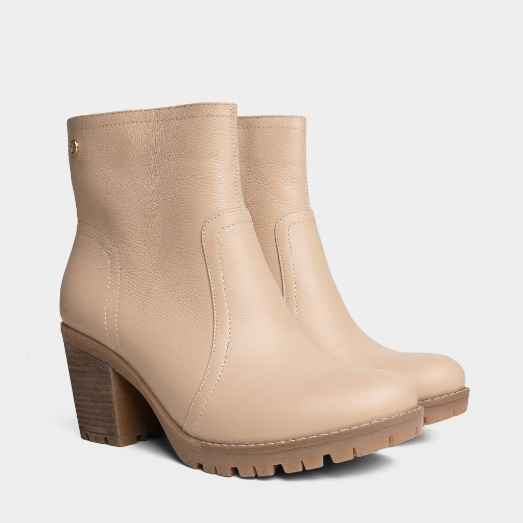 BOTINES CASUALES TOP MODEL MUJERES TMO-MH0028 CUERO - 2