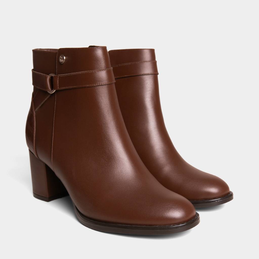 BOTINES CASUALES TOP MODEL MUJERES TMO-MH00002 CUERO - 2