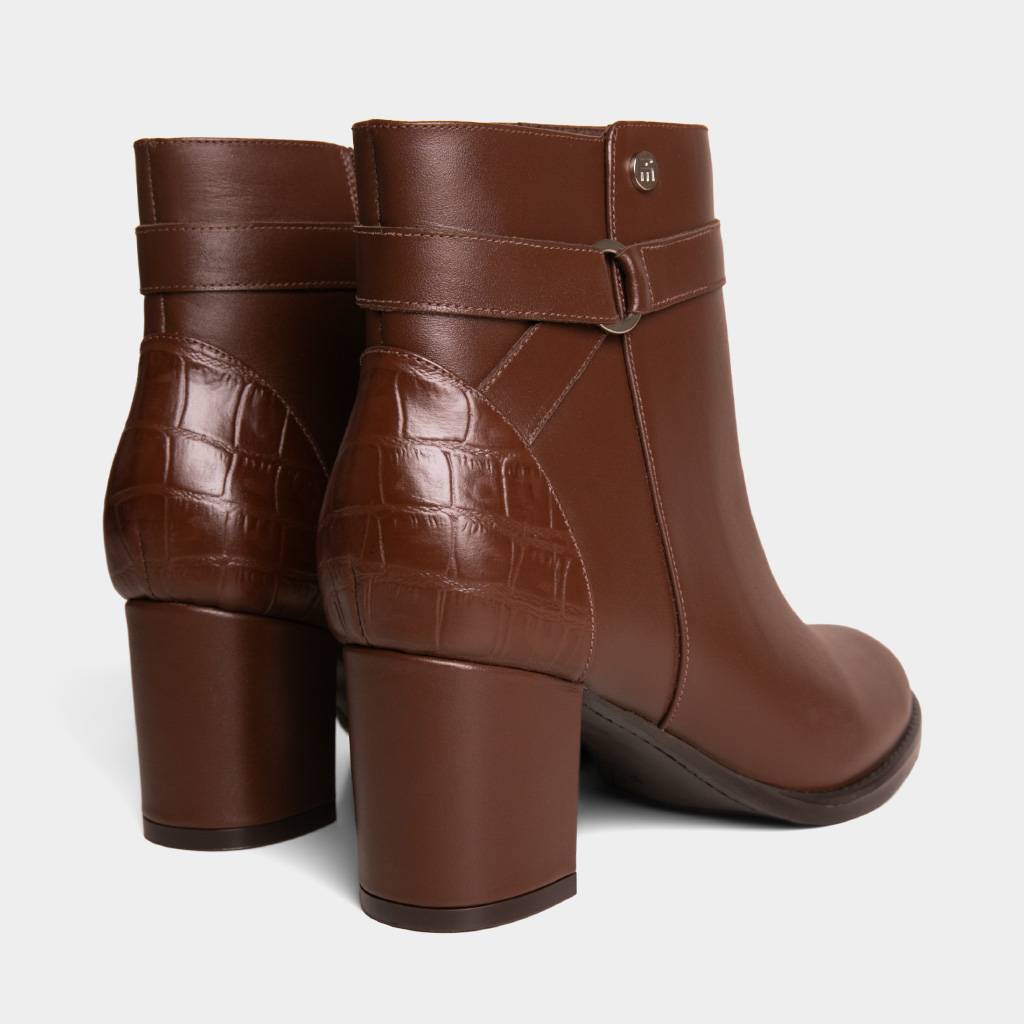BOTINES CASUALES TOP MODEL MUJERES TMO-MH00002 CUERO - 3