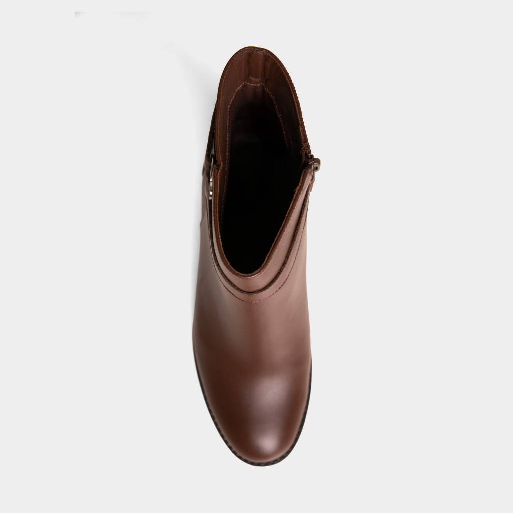 BOTINES CASUALES TOP MODEL MUJERES TMO-MH00002 CUERO - 4