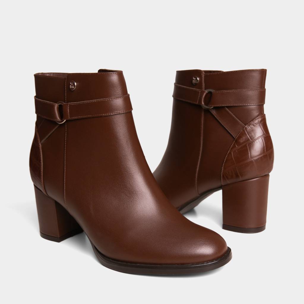BOTINES CASUALES TOP MODEL MUJERES TMO-MH00002 CUERO - 6