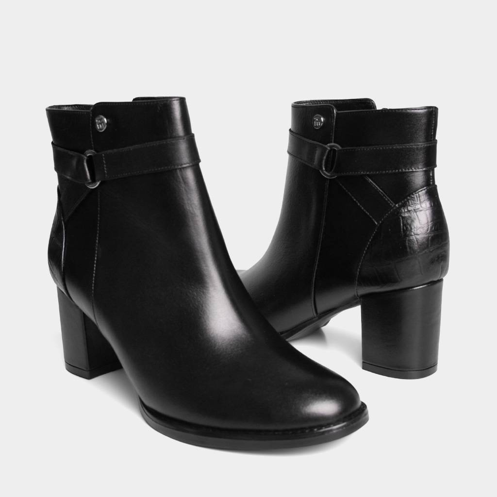 BOTINES CASUALES TOP MODEL MUJERES TMO-MH00002 CUERO - 7