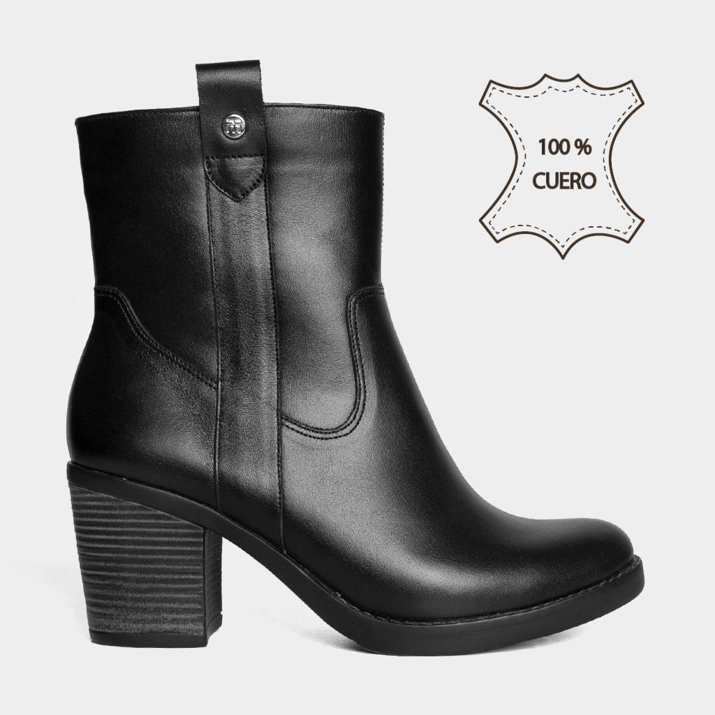BOTINES CASUALES TOP MODEL MUJERES TMO-MH0044 CUERO - 1