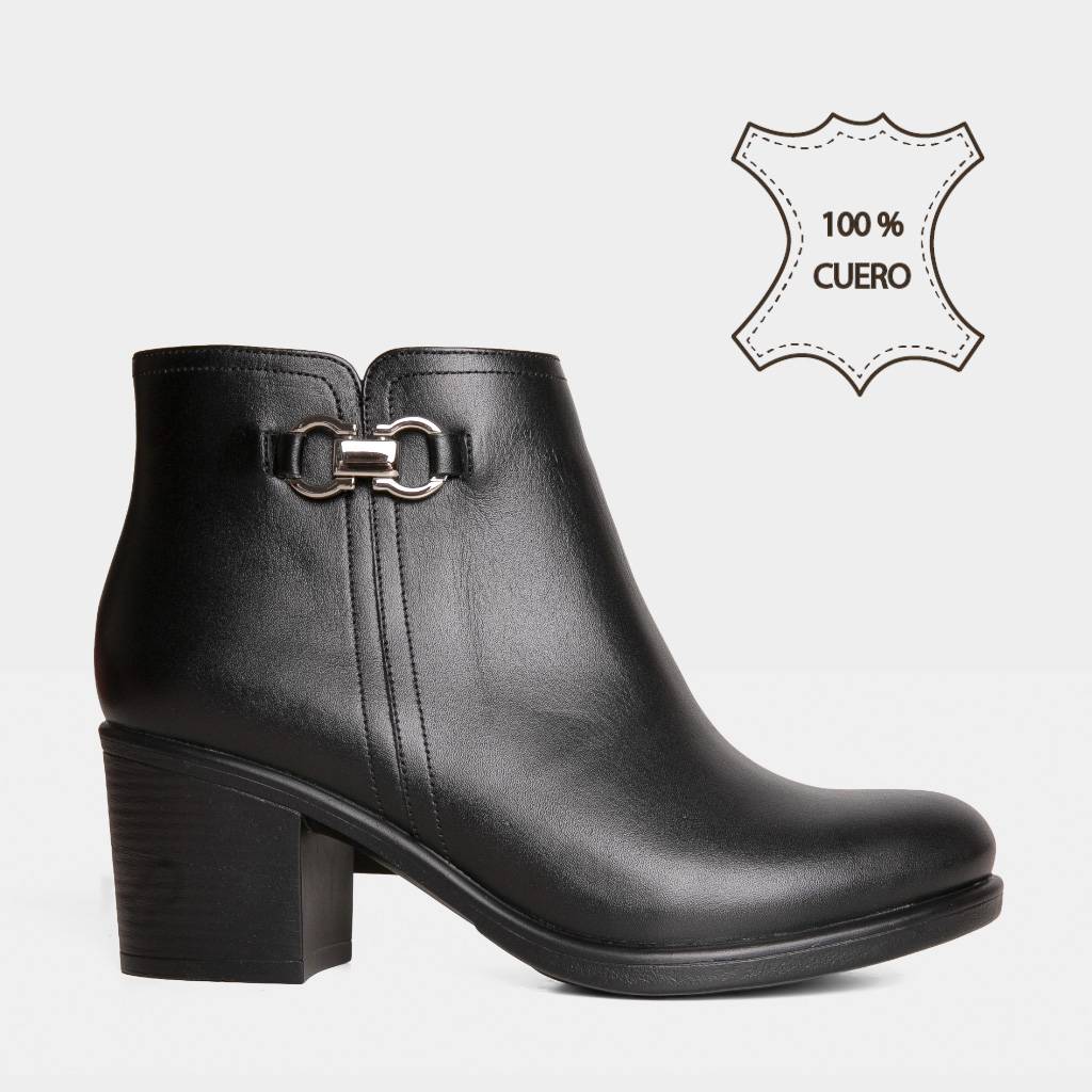 BOTINES CASUALES TOP MODEL MUJERES TMO-MH0029 CUERO - 1