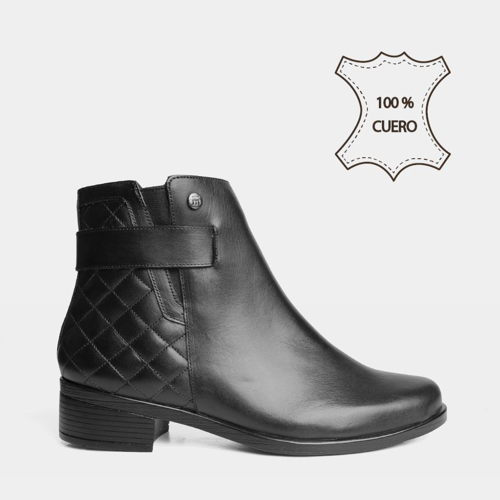 BOTINES CASUALES TOP MODEL MUJERES TMO-BK0030 CUERO - 1