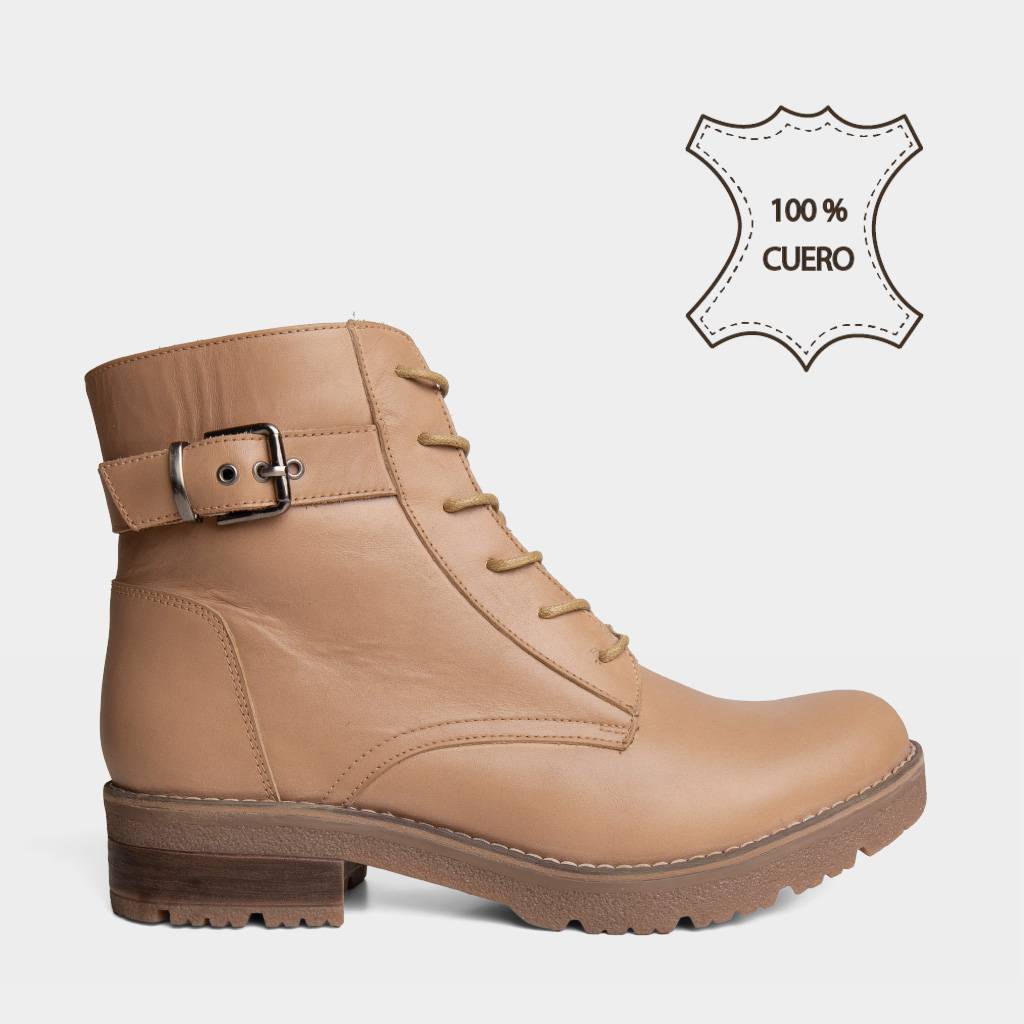 BOTINES CASUALES TOP MODEL MUJERES TMO-BK0040 CUERO - 1