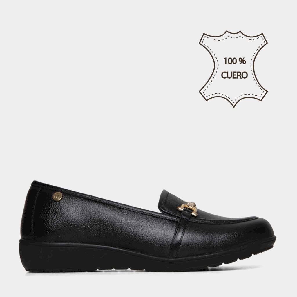 MOCASINES CASUALES TOP MODEL MUJERES TMO-N0012 CUERO - 1