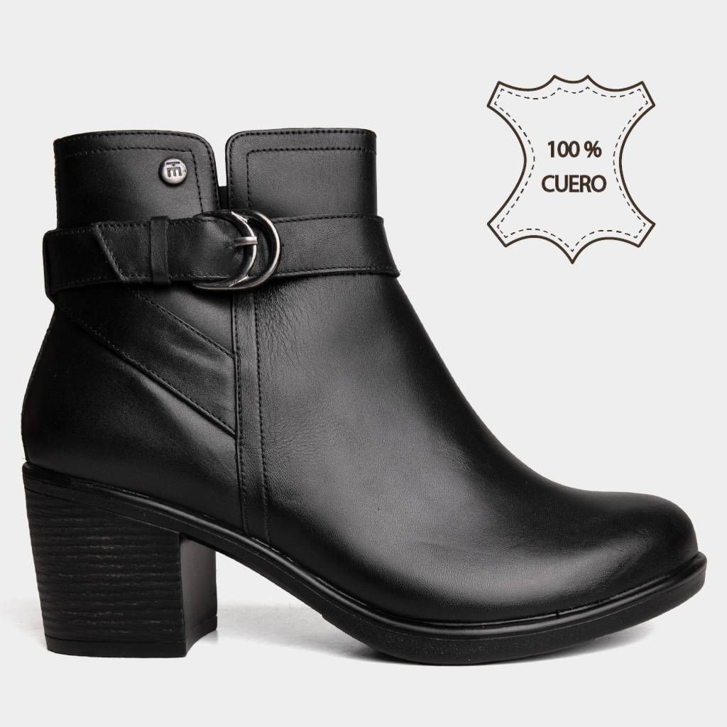 BOTINES CASUALES TOP MODEL MUJERES TMO-BK0035 CUERO - 1