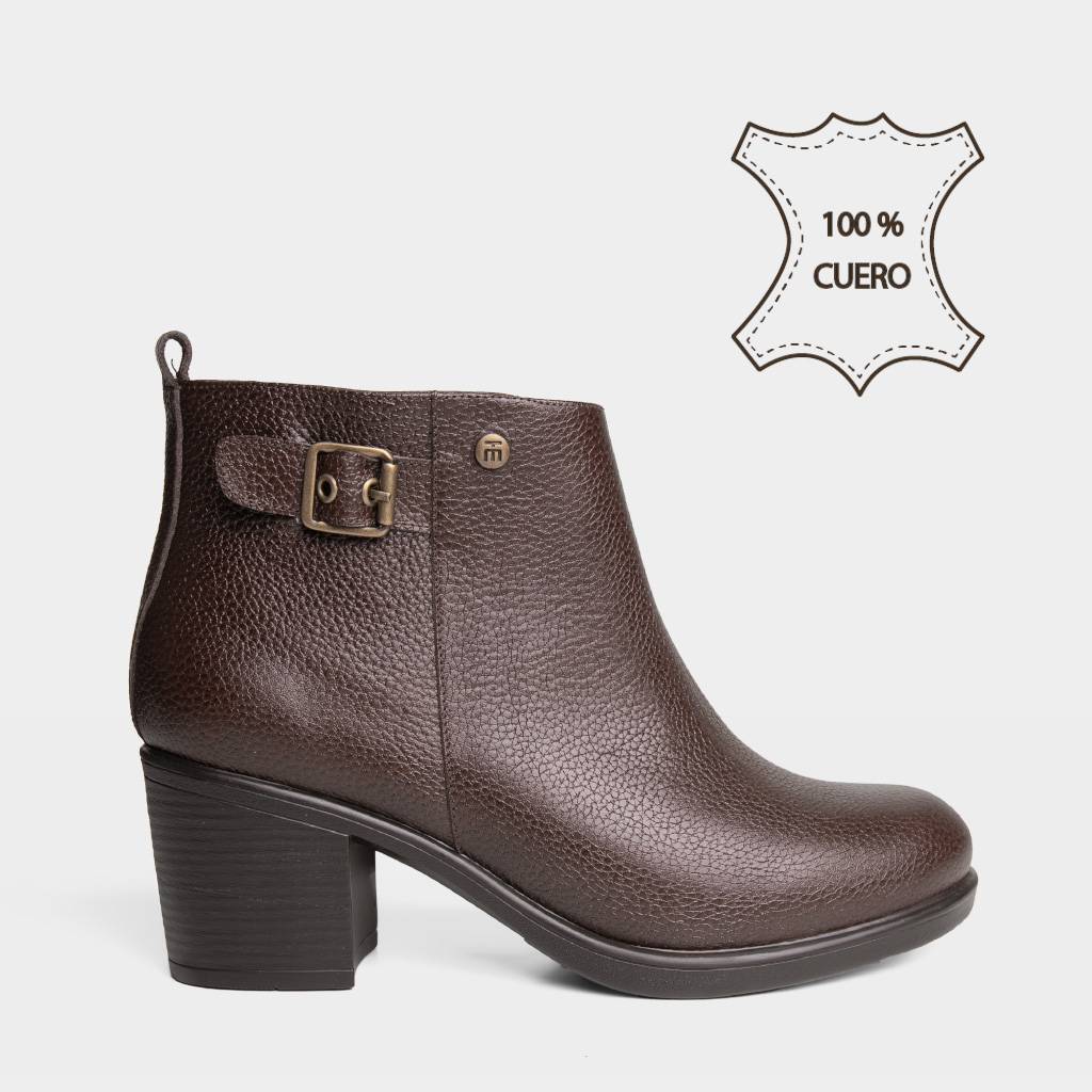 BOTINES CASUALES TOP MODEL MUJERES TMO-IC0021 CUERO - 1