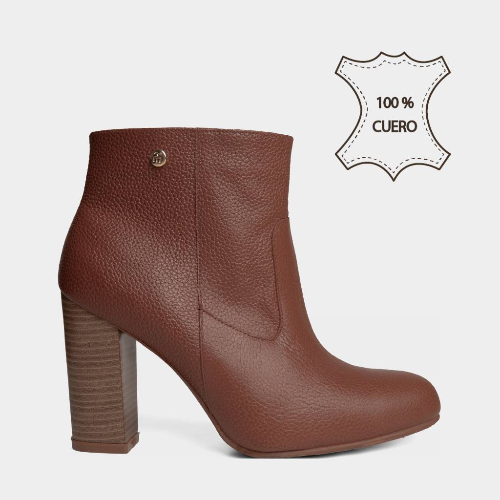BOTINES CASUALES TOP MODEL MUJERES TMO-IC0027 CUERO - 1