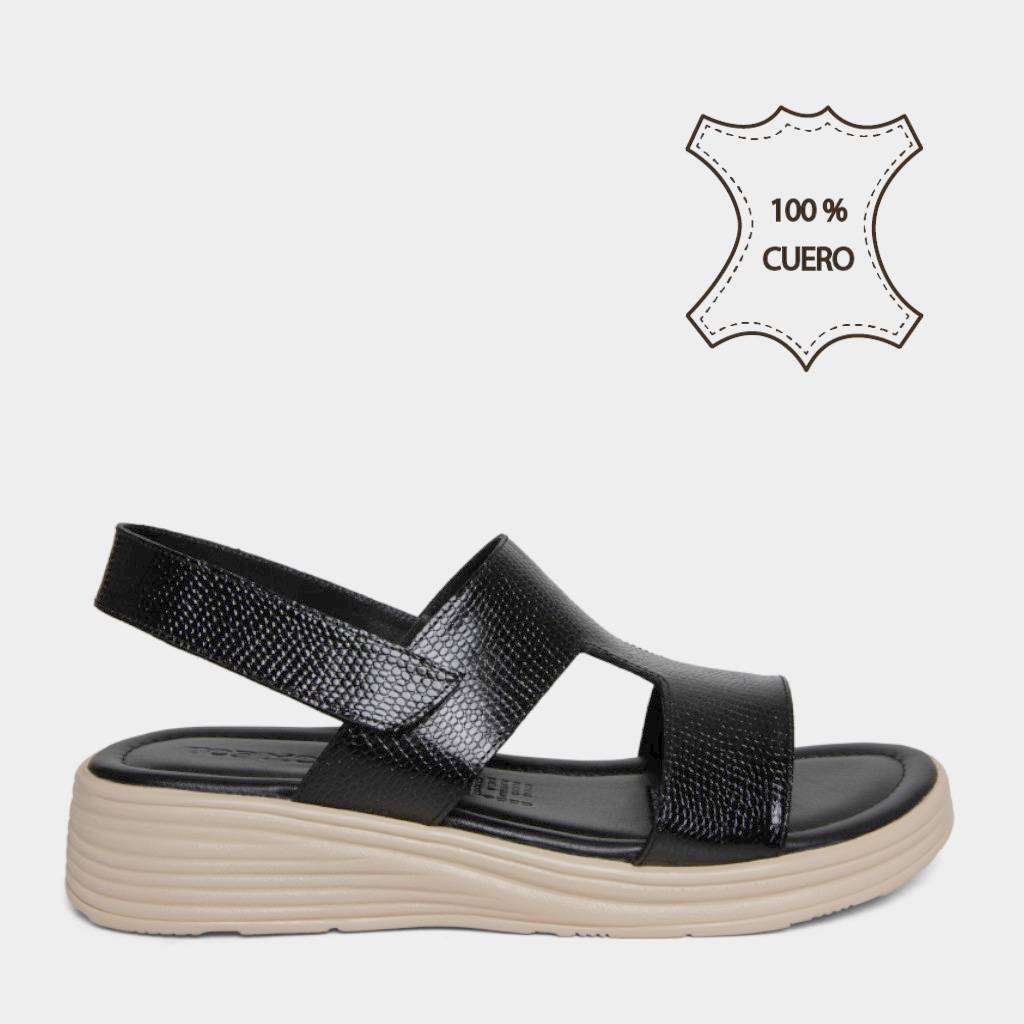 SANDALIAS CASUALES TOP MODEL MUJERES TMO-N0017 CUERO - 1