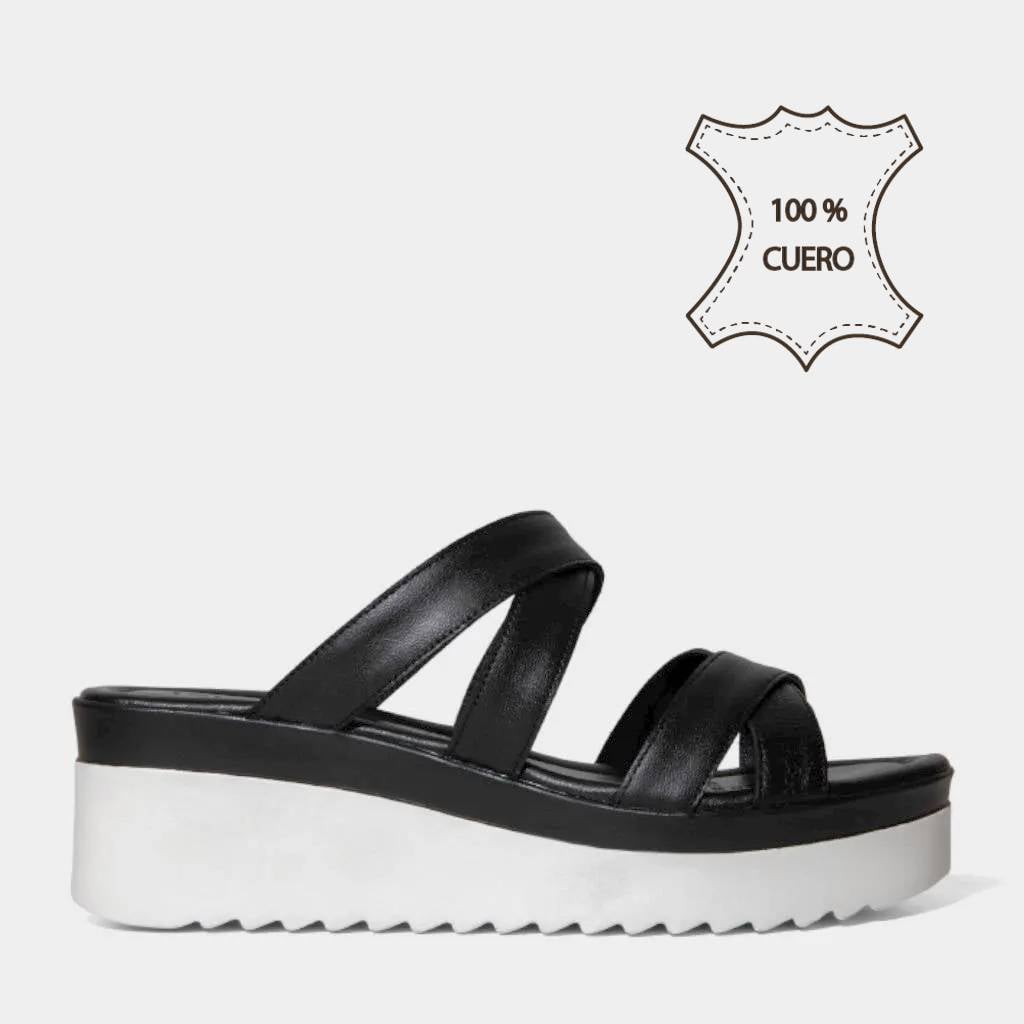 SANDALIAS CASUALES TOP MODEL MUJERES TMO-N0018 CUERO - 1