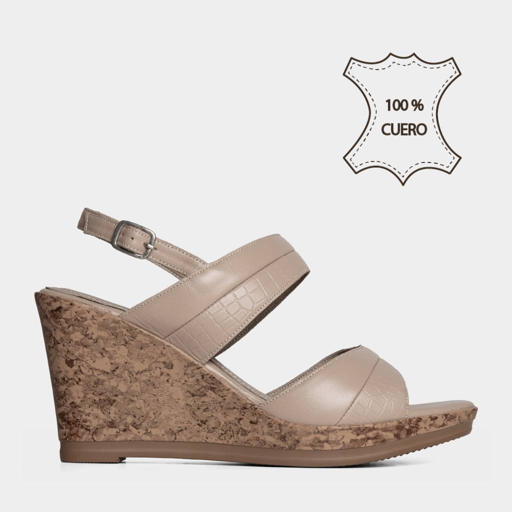 SANDALIAS CASUALES TOP MODEL MUJERES TMO-N0003 CUERO - 1
