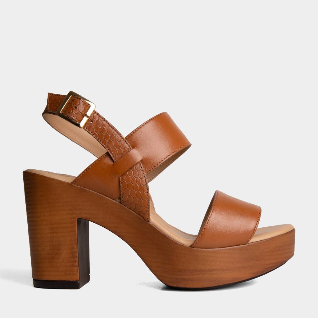 SANDALIAS CASUALES TOP MODEL MUJERES TMO-N0032 CUERO - 1