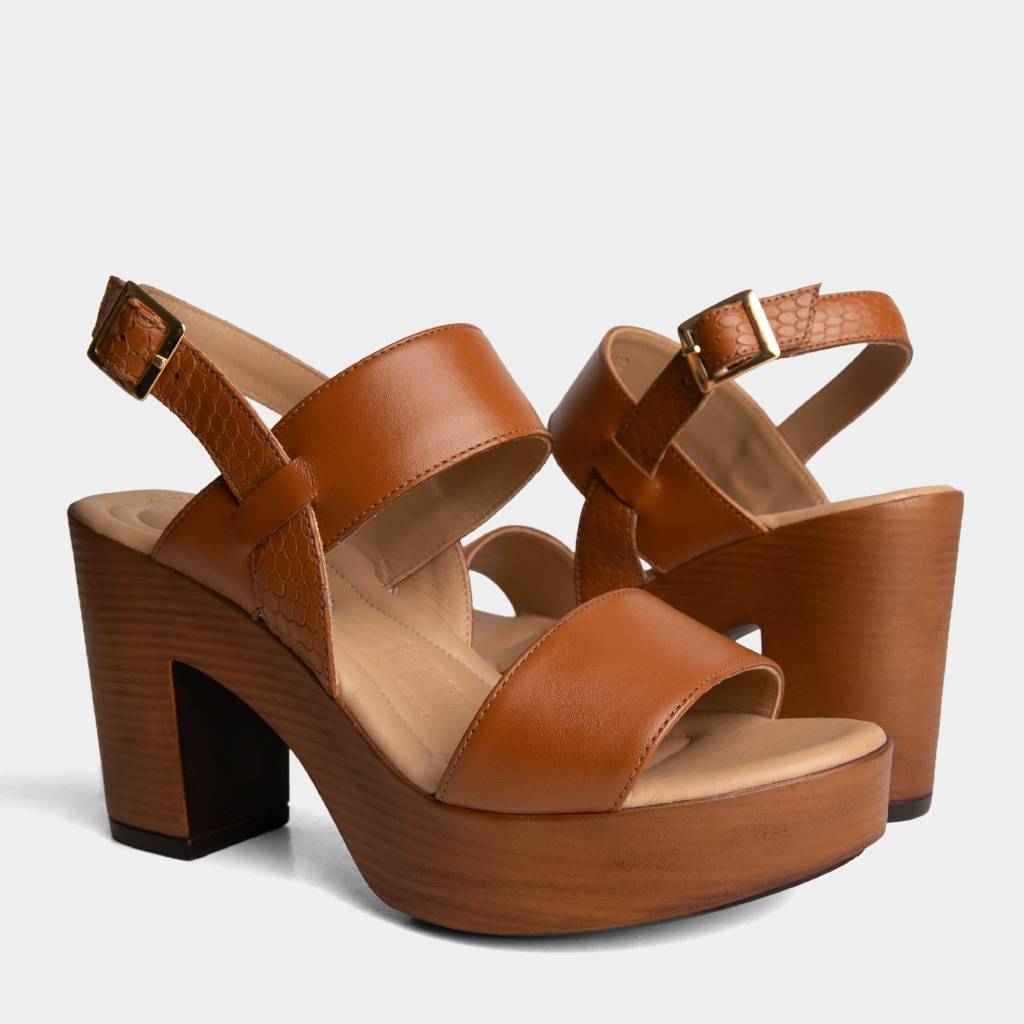 SANDALIAS CASUALES TOP MODEL MUJERES TMO-N0032 CUERO - 5