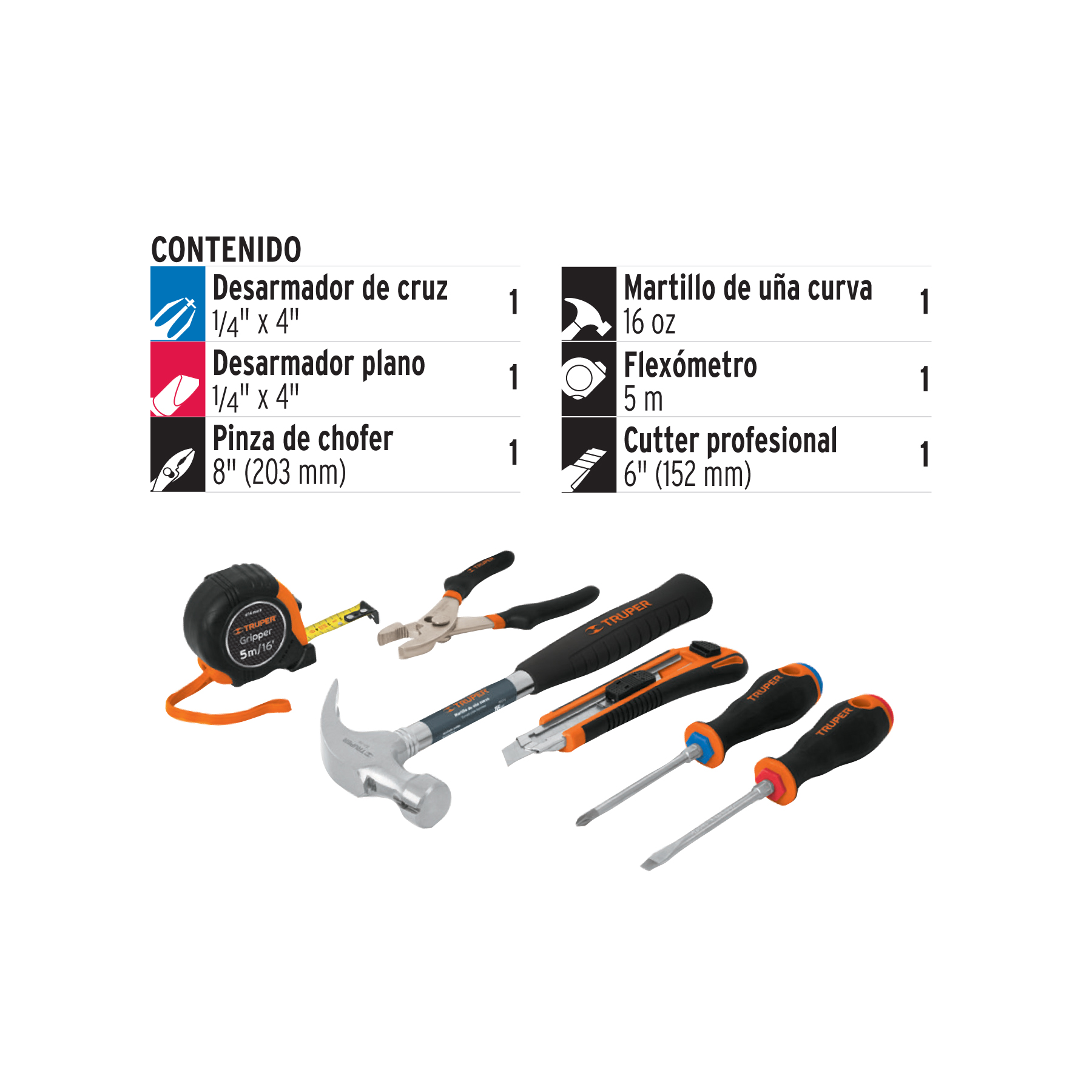 SET HERRAMIENTAS TRUPER PROFESIONAL - 2