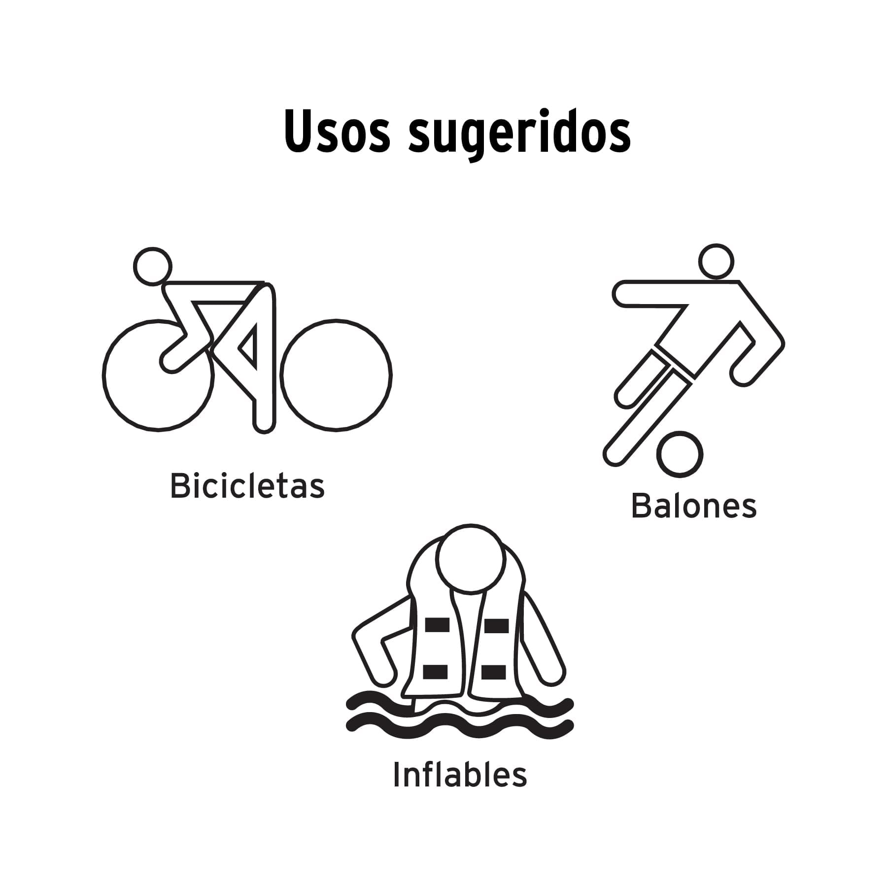 INFLADOR PORTATIL PARA BICICLETAS 60 PSI TRUPER - 3