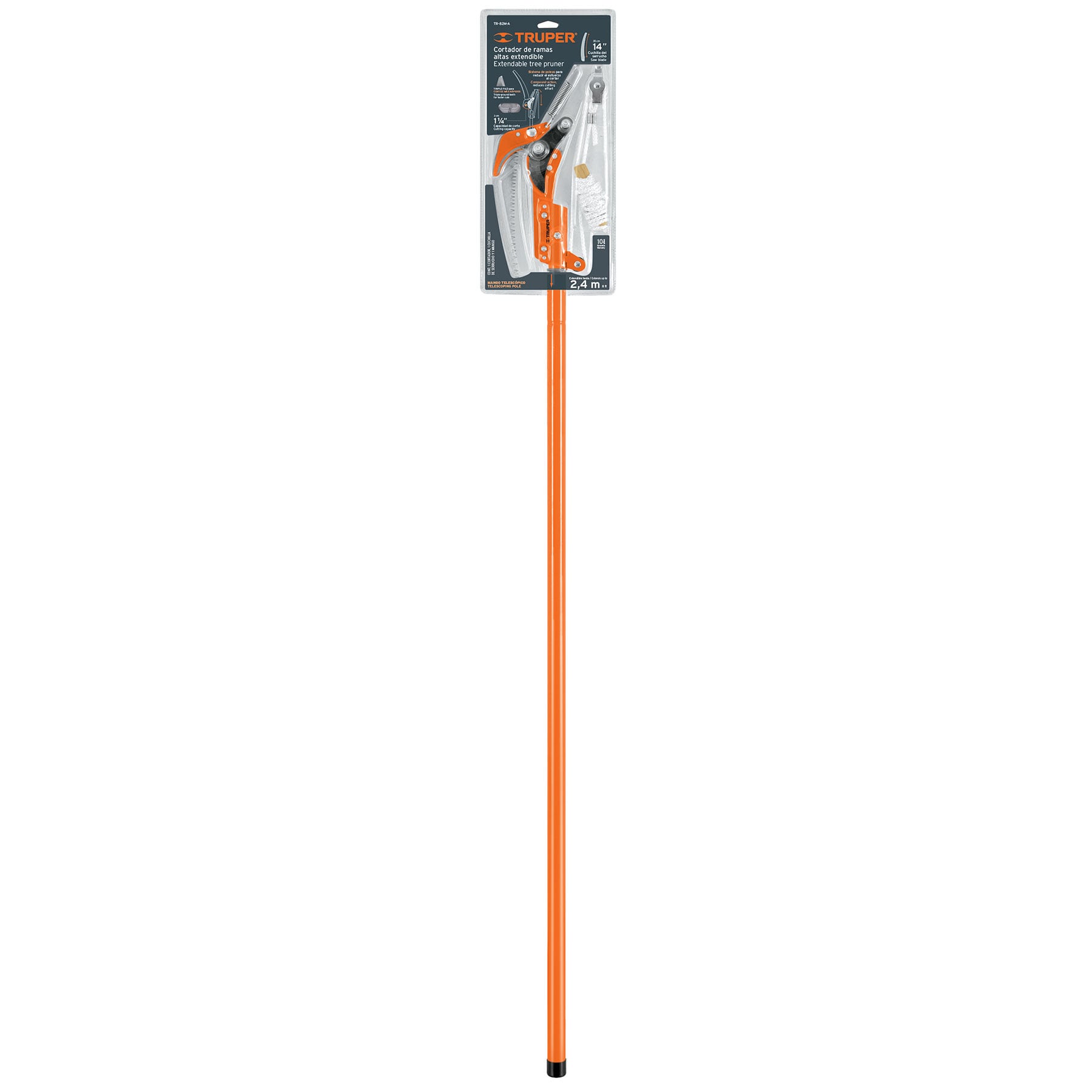 CORTADOR TRUPER TR-82M-A RAMAS ALTAS MANGO TELESCOPICO 2.4 M ALUMINIO - 2