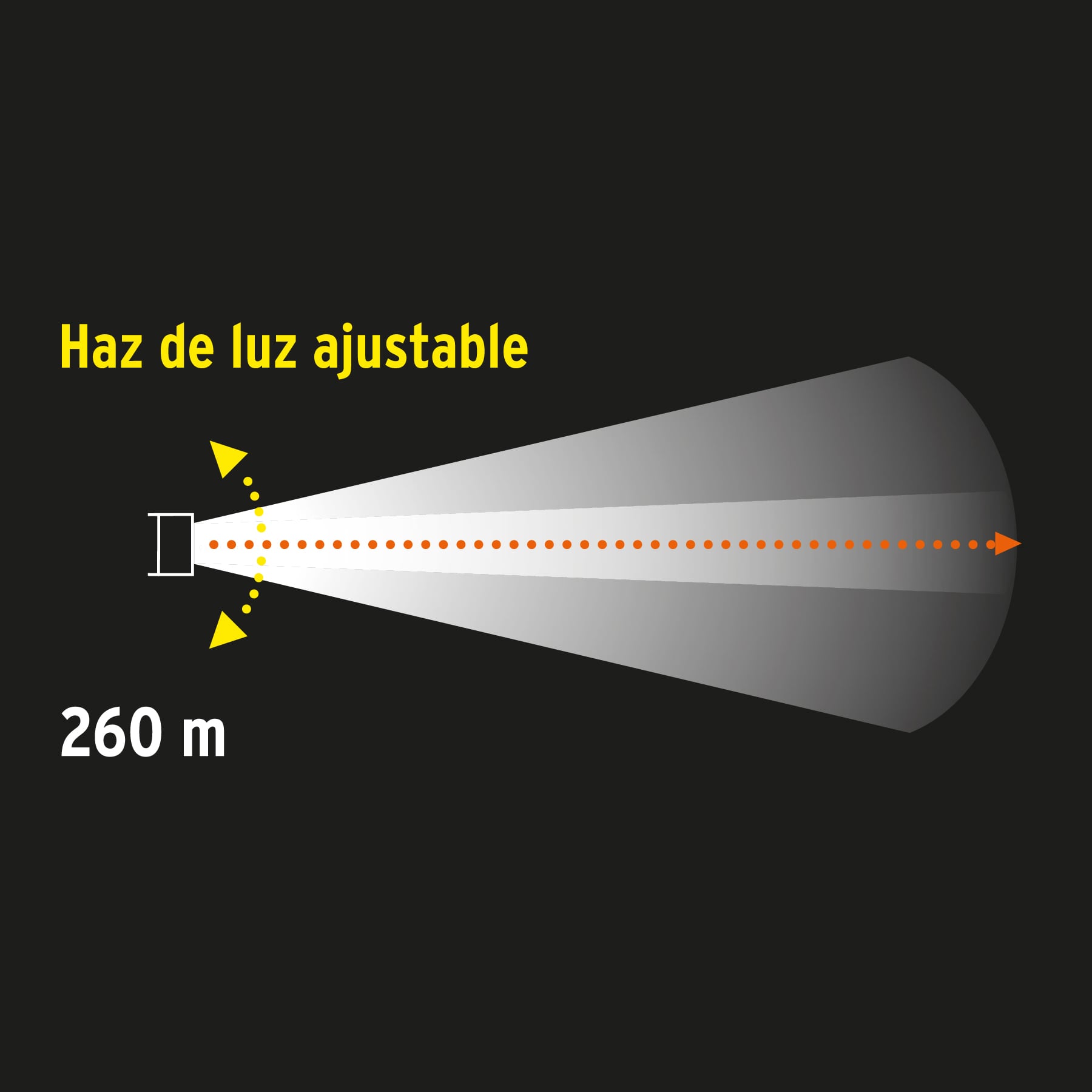 LINTERNA DE ALUMINIO LED CREE 500 LM CON 2 PILAS D - TRUPER - 2