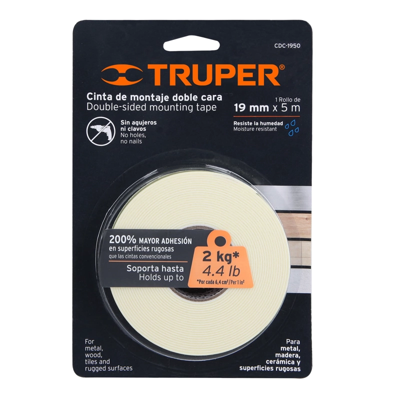 CINTA DOBLE CONTACTO X 5 METROS - TRUPER - 2