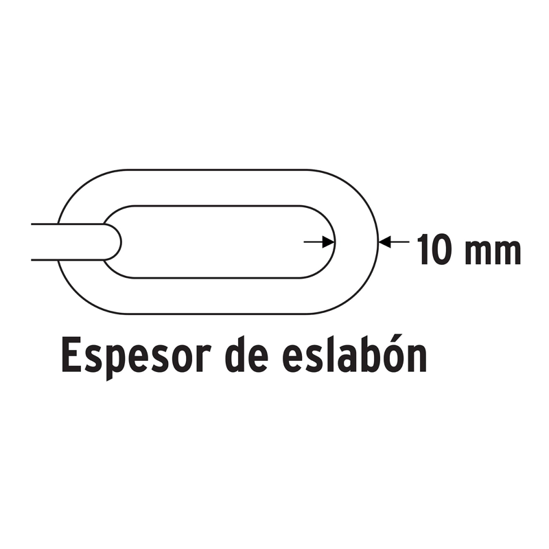 CANDADO HERMEX ACERO CON CADENA FORRADA DE 10MM - 2