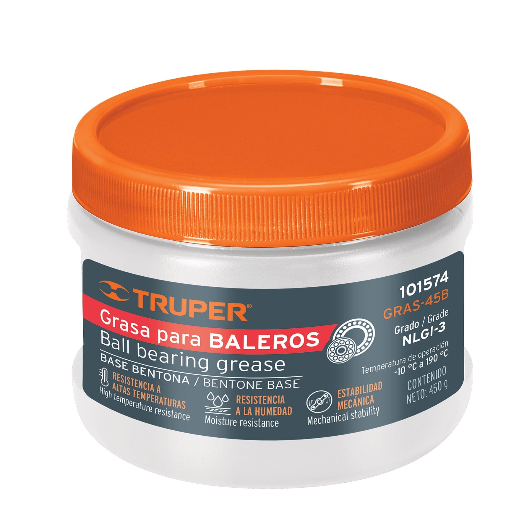 GRASA AUTOMOTRIZ DE BENTONA DE 450G TRUPER. - 1