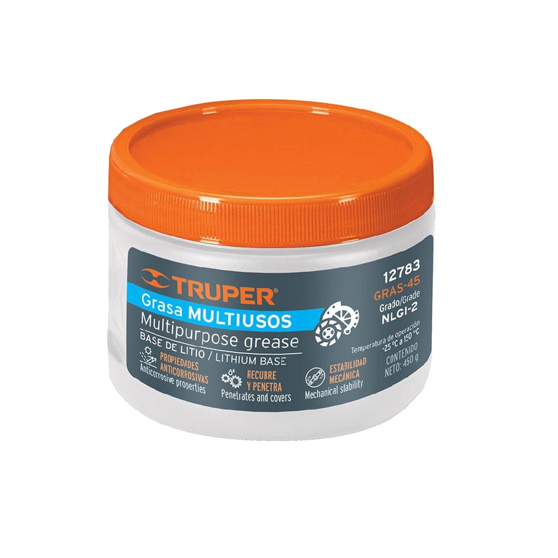 GRASA LUBRICANTE MULTIUSOS DE LITIO DE 450G TRUPER - 1