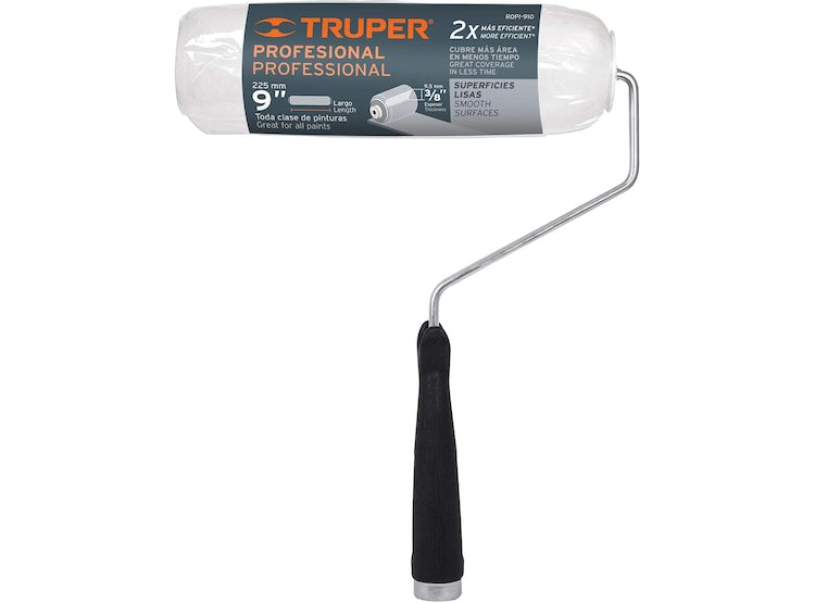 RODILLO 9 PULGADAS ESPESOR 3/8' TRUPER - 3