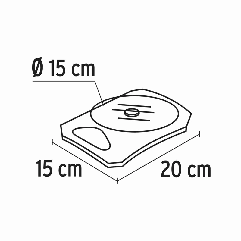BALANZA TRUPER BASE-5EC PLATEADO DIGITAL COCINA VIDRIO 5 KG - 3