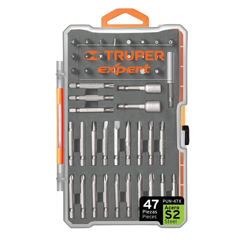 SET PUNTAS MIXTAS TRUPER 11895 47 PIEZAS LARGAS 1' Y 2' EN ESTUCHE EXPERT - 3