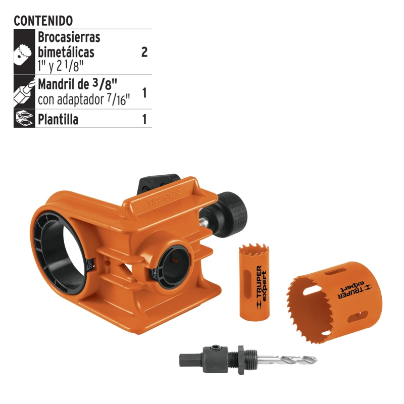 SET 4 PIEZAS TRUPER 11877 PARA INSTALAR CERRADURAS EXPERT - 2