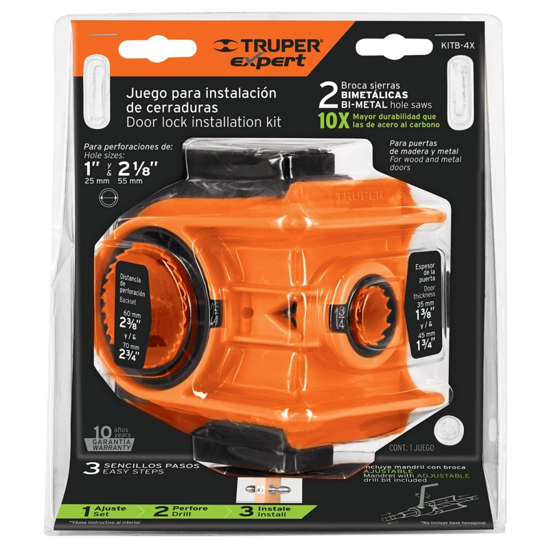 SET 4 PIEZAS TRUPER 11877 PARA INSTALAR CERRADURAS EXPERT - 3