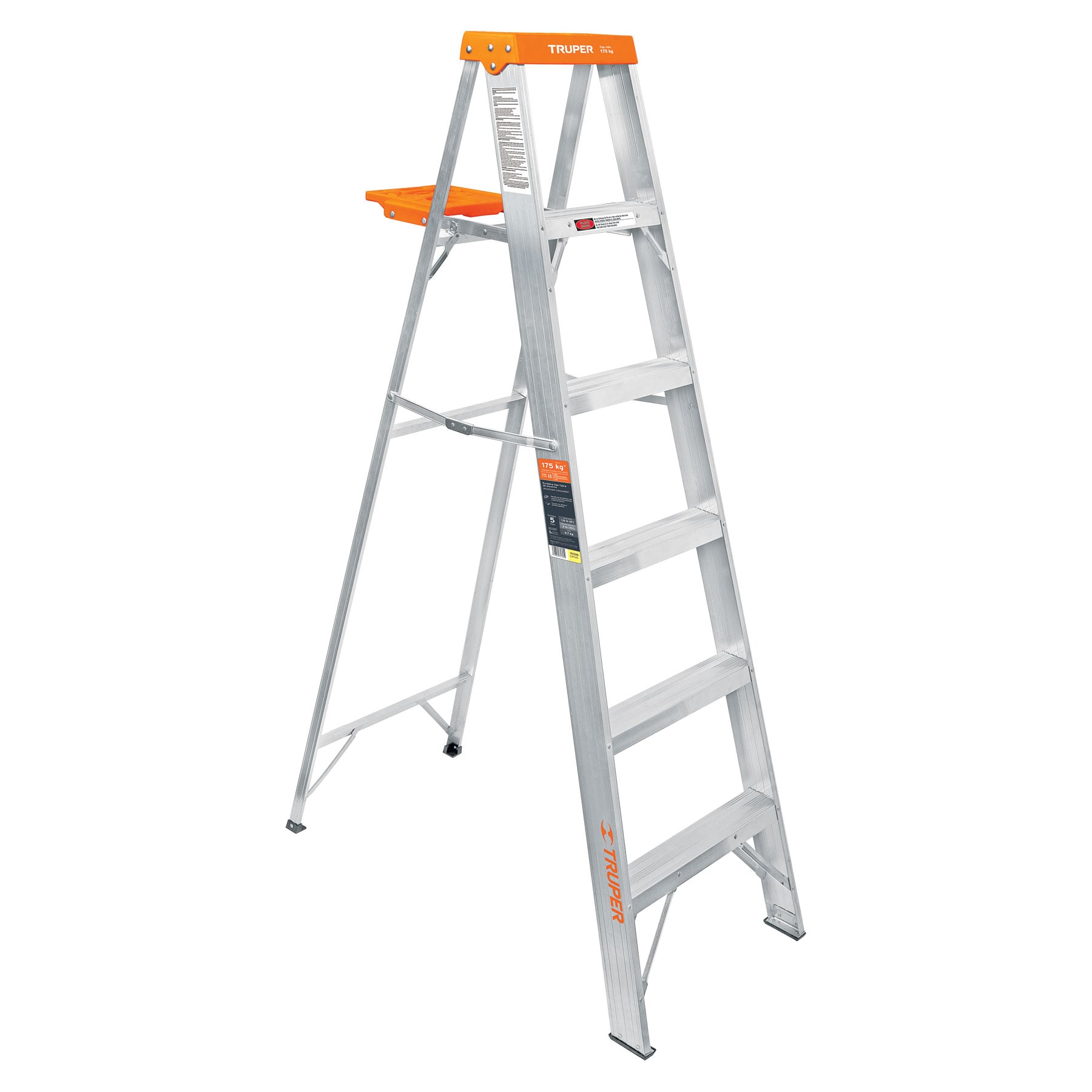 ESCALERA TRUPER TIJERA CAPACIDAD CARGA 175 KG 10335 5 PELDAÑOS - 1