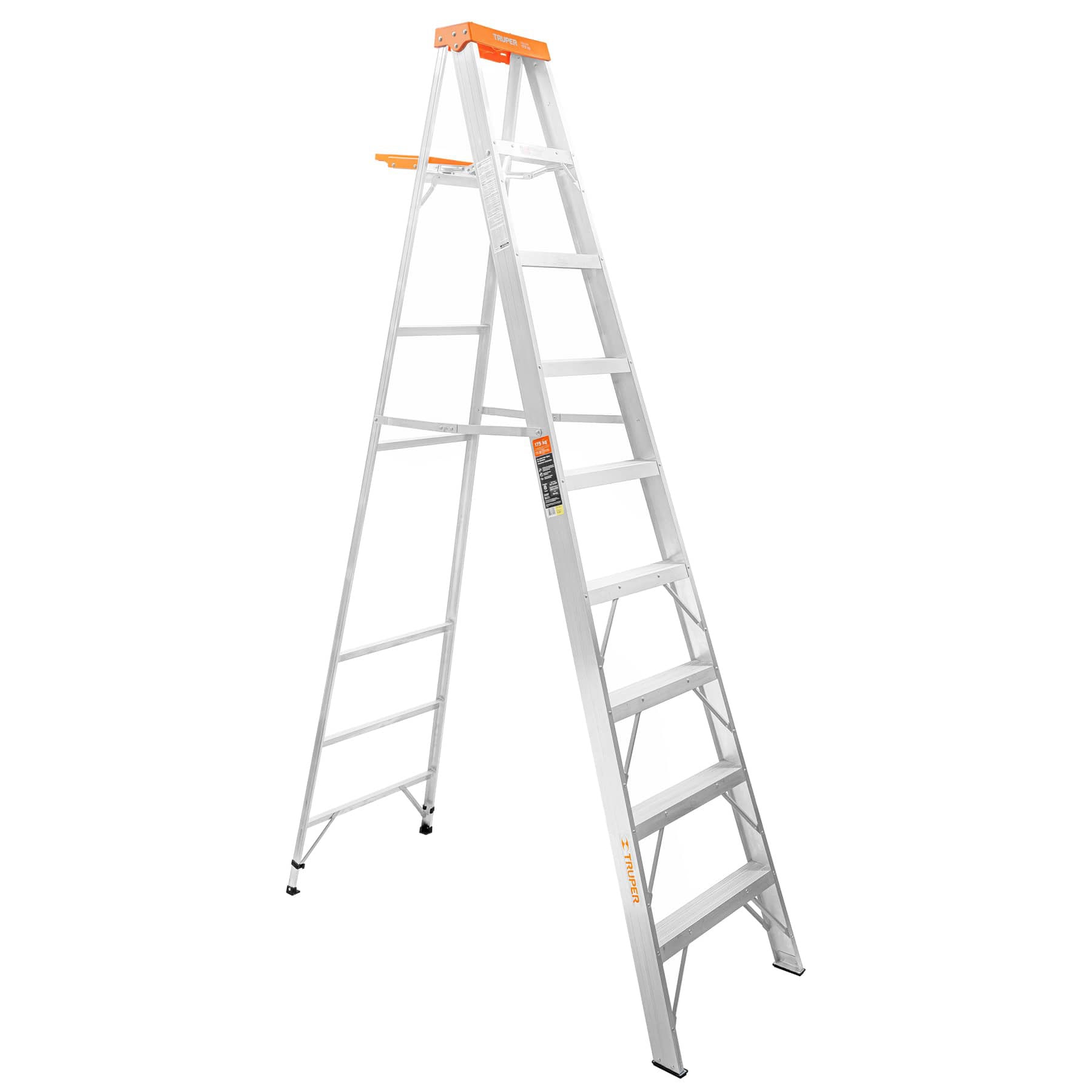 ESCALERA TRUPER TIJERA CAPACIDAD CARGA 175 KG 10338 8 PELDAÑOS - 1