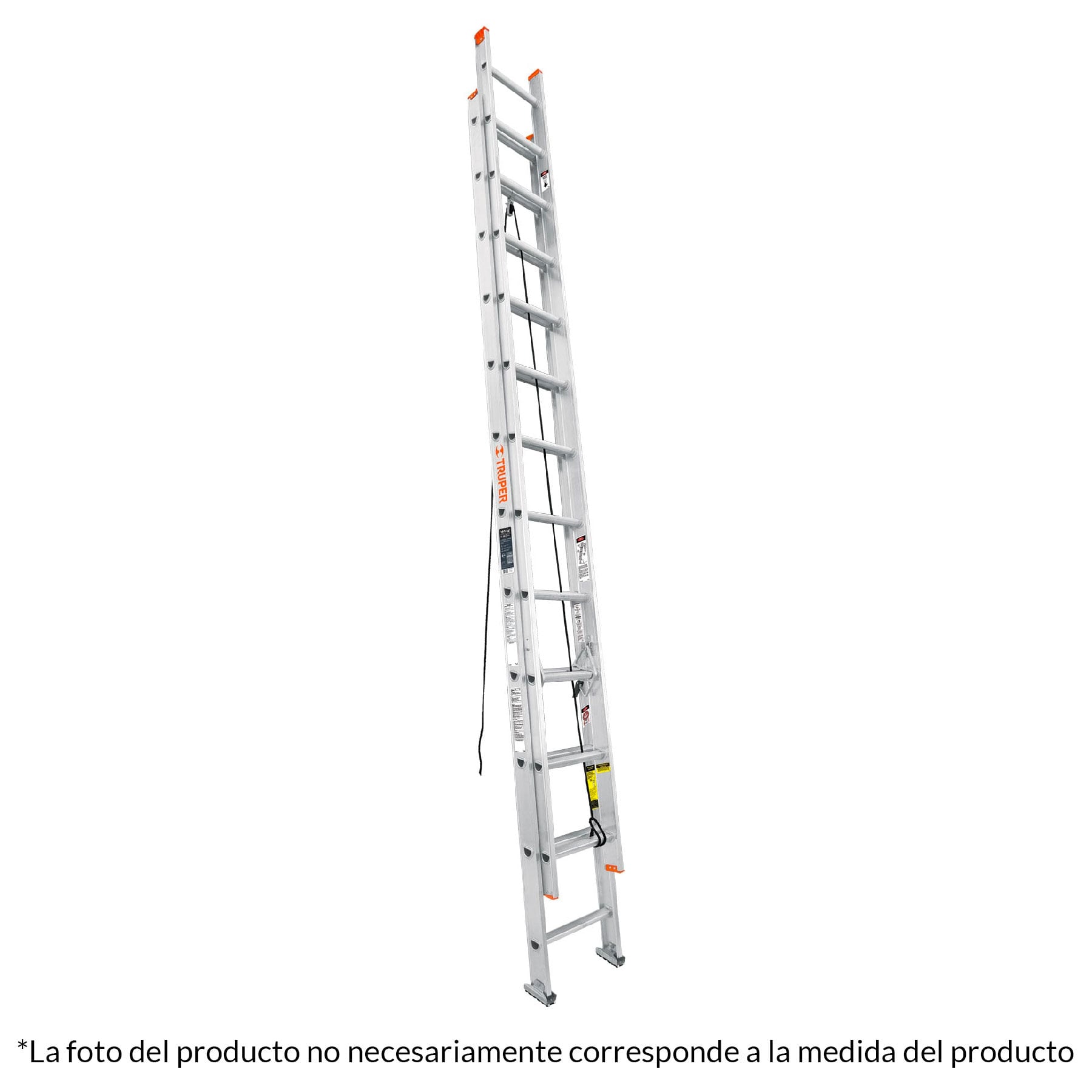 ESCALERA TRUPER TELESCOPICA CAPACIDAD CARGA 175 KG 16758 20 PELDAÑOS - 1