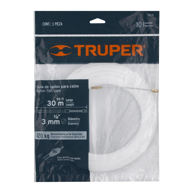 GUIA PASA CABLE DE NYLON 30 METROS TRUPER - 2