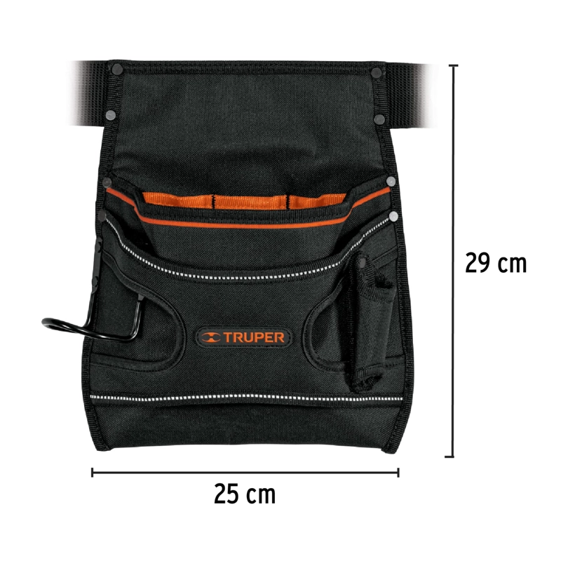 CINTURÓN PORTA HERRAMIENTAS TRUPER CF-15312 DE POLIESTER 7 COMPARTIMENTOS - 2